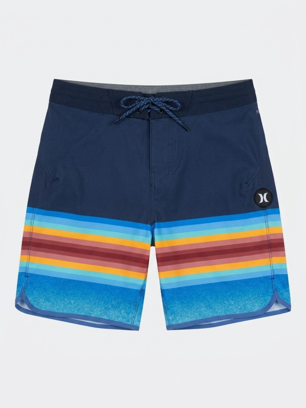 Hurley Navy‎ & Multi-Stripe Men’s Boardshorts